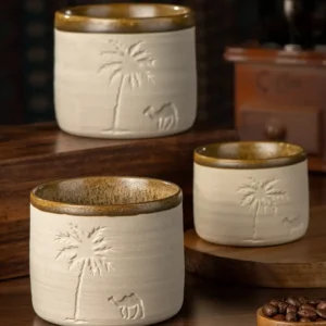 Desert Camel & Palm Tree Ceramic Coffee Mug