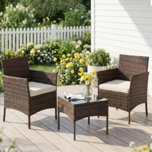 3 PC Outdoor Patio Furniture Set